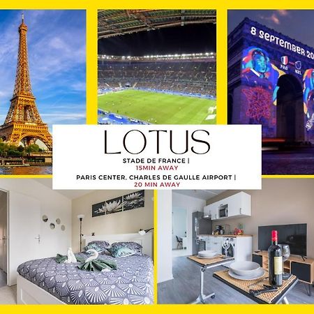 Le Lotus - Self Checkin - 20Min From Paris - Free Parking Around Lägenhet Drancy Exteriör bild