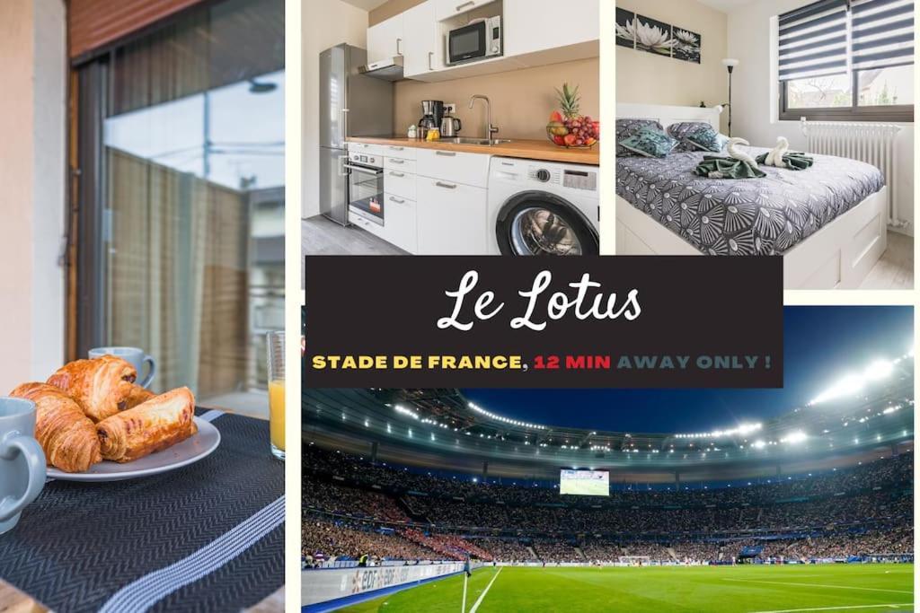 Le Lotus - Self Checkin - 20Min From Paris - Free Parking Around Lägenhet Drancy Exteriör bild
