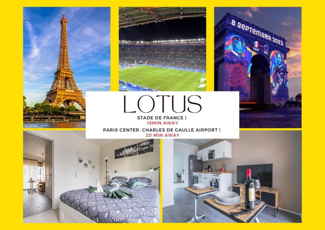 Le Lotus - Self Checkin - 20Min From Paris - Free Parking Around Lägenhet Drancy Exteriör bild